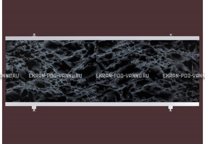 Экран EUROPLEX Универсал черный мрамор – купить по цене 6250 руб. в интернет-магазине в городе Воронеж картинка 1