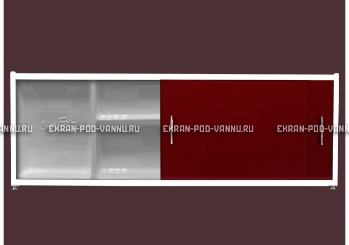 Экран с полочкой - Бордо – купить по цене 6880 руб. в интернет-магазине в городе Воронеж картинка 1
