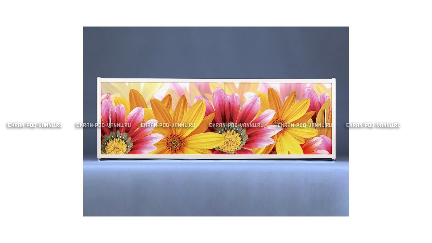 Раздвижной ФОТО экран - Flowers – купить по цене 8500 руб. в интернет-магазине в городе Воронеж картинка 6