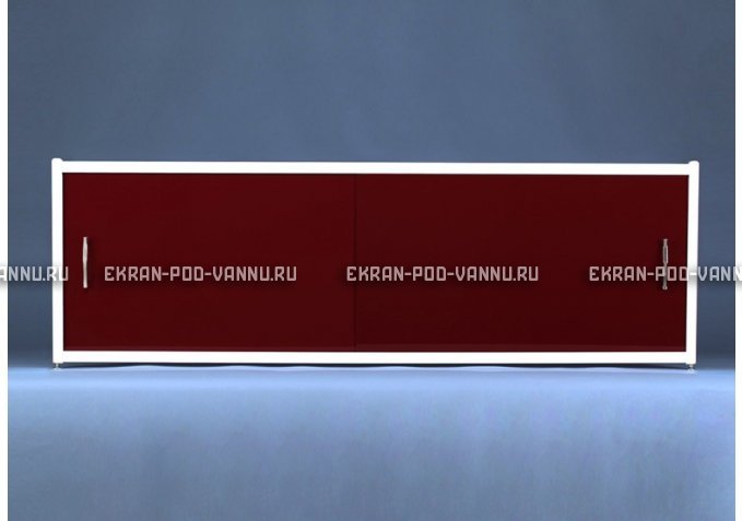 Раздвижной экран EUROPLEX Комфорт бордовый – купить по цене 7150 руб. в интернет-магазине в городе Воронеж картинка 1