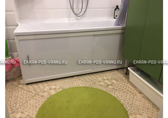 Раздвижной экран EUROPLEX Комфорт белый – купить по цене 6400 руб. в интернет-магазине в городе Воронеж картинка 1