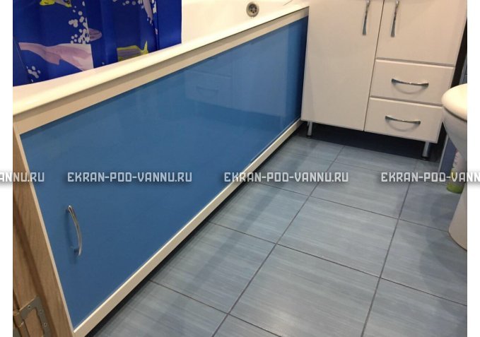 Торцевой экран EUROPLEX Комфорт голубой – купить по цене 8760 руб. в интернет-магазине в городе Воронеж картинка 4