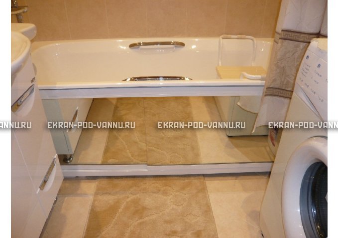 Раздвижной экран EUROPLEX Роликс Зеркальный – купить по цене 9700 руб. в интернет-магазине в городе Воронеж картинка 3