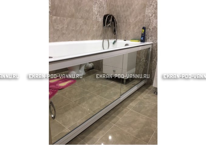 Раздвижной экран EUROPLEX Роликс Зеркальный – купить по цене 9700 руб. в интернет-магазине в городе Воронеж картинка 9