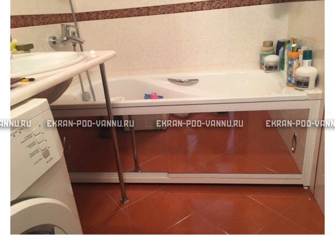 Раздвижной экран EUROPLEX Роликс Зеркальный – купить по цене 9700 руб. в интернет-магазине в городе Воронеж картинка 10