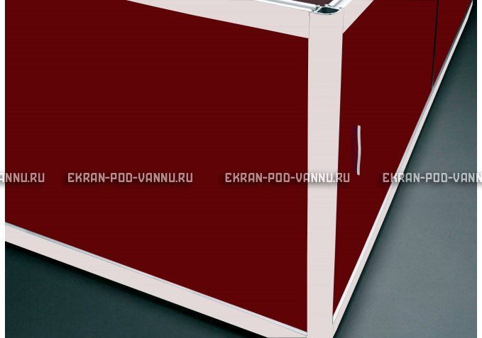 Торцевой экран EUROPLEX Комфорт бордовый – купить по цене 8760 руб. в интернет-магазине в городе Воронеж картинка 1