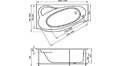 Акриловая ванна 1MarKa Gracia 170x100 – купить по цене 20270 руб. в интернет-магазине в городе Воронеж картинка 17