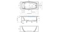 Отрезная ванна 1MarKa Pragmatika 173-155х75 см  – купить по цене 15450 руб. в интернет-магазине в городе Воронеж картинка 25